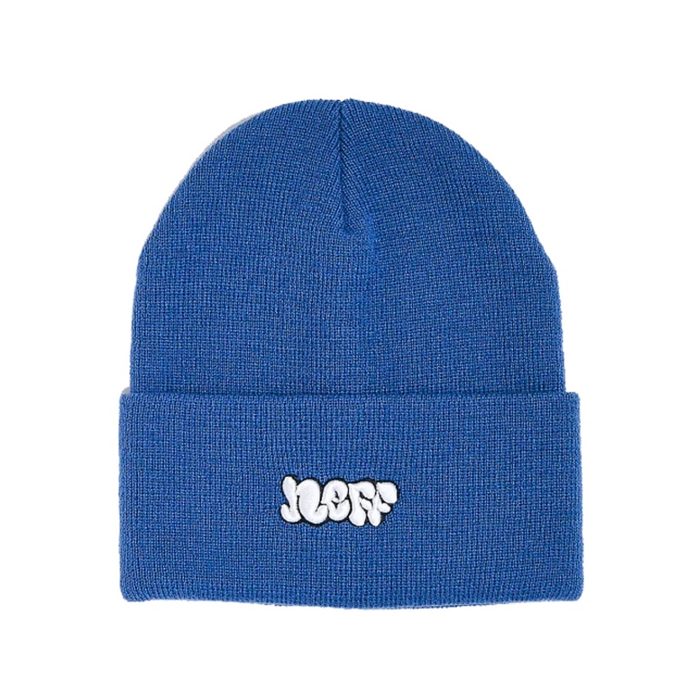 Neff Men Beanie Hat  William Blue Embroider  New With Tags